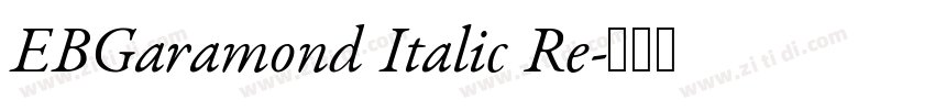 EBGaramond Italic Re字体转换